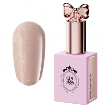 RUBBER BASE  GOLD SPARKLE - 15ML